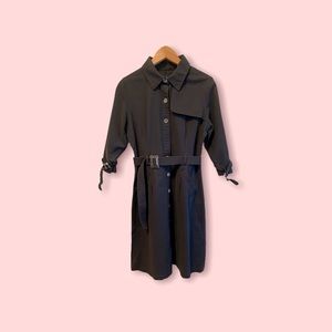 Isaac Mizrahi for Target Navy Blue Womens Belted Trench Dress in Size 10
